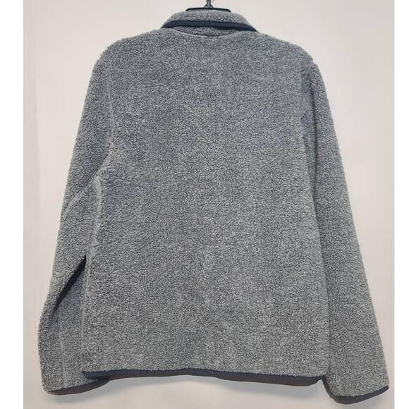 Brooks Brother Mens Gray Teddy Fleece Jacket Size Small - Picture 2 of 5